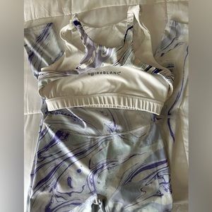 Marble scrunch legging and matching top